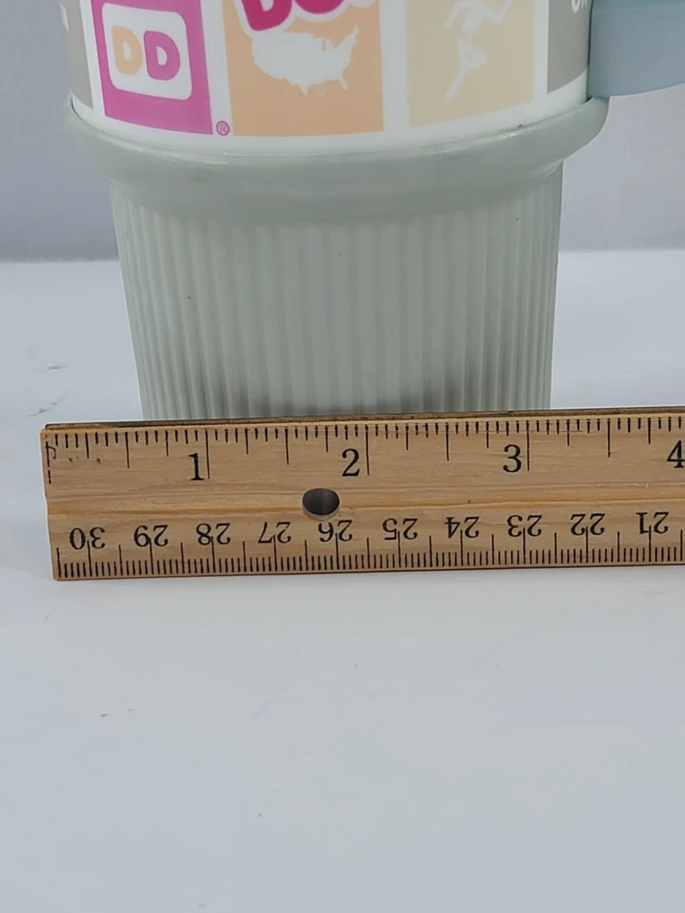 Dunkin Donuts Whirley Mug Cold/hot Travel Mug With Lid, Light Blue